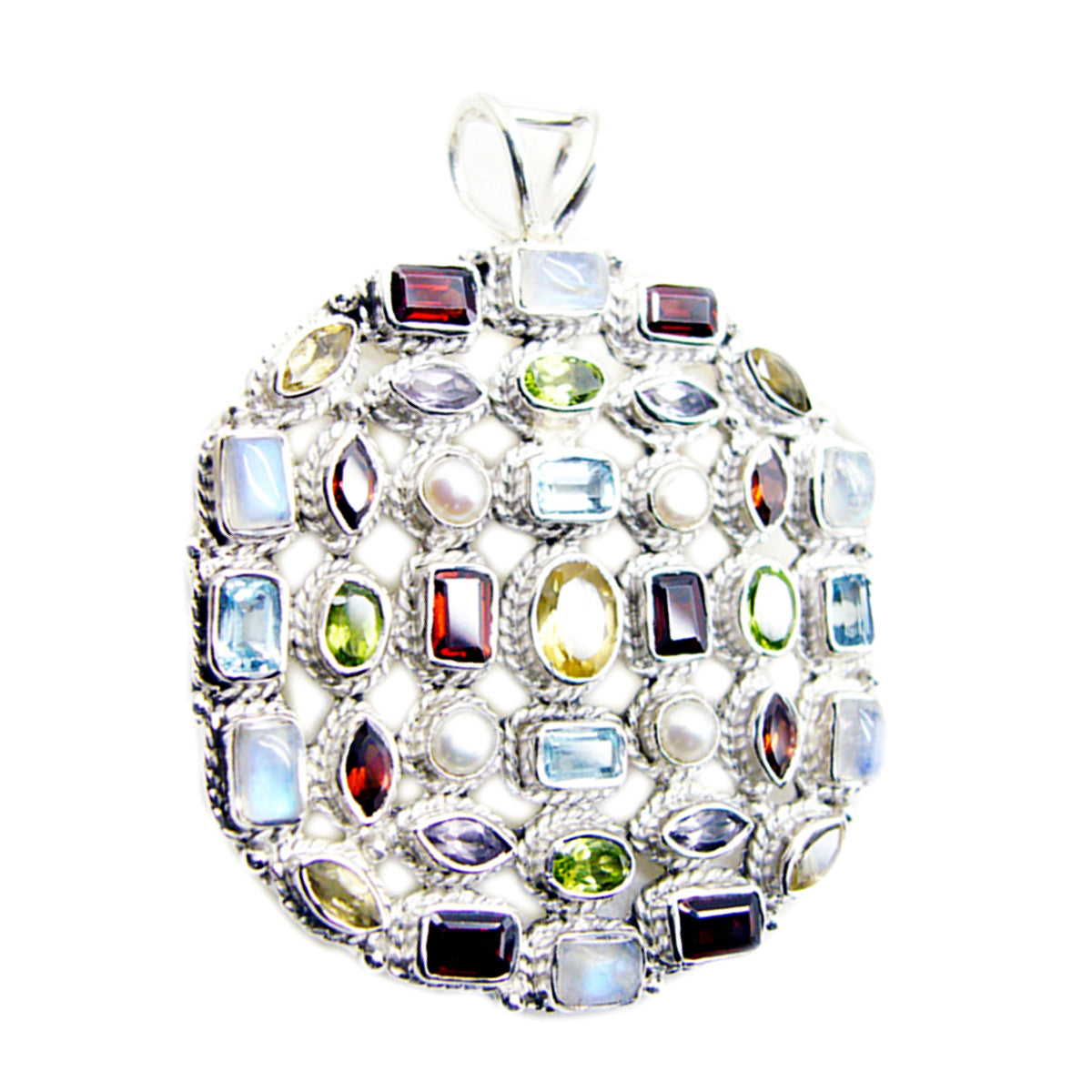 Agustina Purple Chunky Pendant Necklace for Every Occasion Amethyst Purple Purple