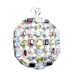 Agustina Purple Chunky Pendant Necklace for Every Occasion Amethyst Purple Purple