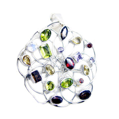 Amanda Purple Chunky Pendant Necklace for Everyday Glam Amethyst Purple Purple