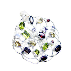 Amanda Purple Chunky Pendant Necklace for Everyday Glam