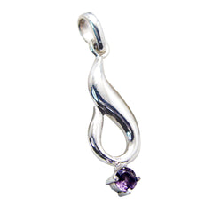 Julieta Purple Cocktail Pendant - Stunning Silver Design
