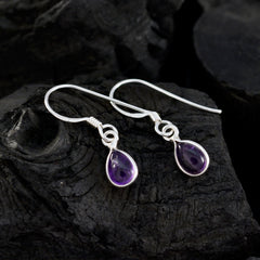 Eun-ji Purple Dangle Earrings for Stylish Looks