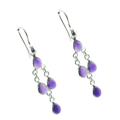Emi Purple Dangle Earrings for Vibrant Style