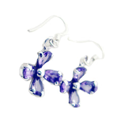 Yan Purple Dangle Earrings for Everyday Elegance