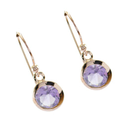 Mathilde Purple Dangle Earrings for Everyday Glam