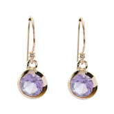 Mathilde Purple Dangle Earrings for Everyday Glam Amethyst Purple Dangle