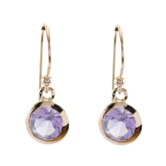 Mathilde Purple Dangle Earrings for Everyday Glam Amethyst Purple Dangle
