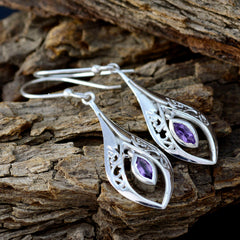 Julia Purple Dangle Earrings for Everyday Glam