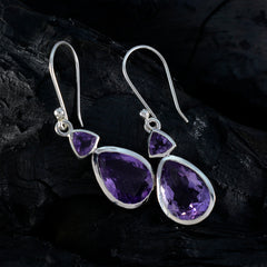 Amanda Purple Dangle Earrings for Everyday Glam