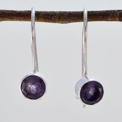 Bianca Purple Dangle Earrings for Everyday Glam