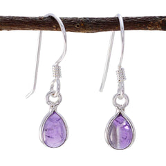 Eun-ji Purple Dangle Earrings for Stylish Looks Amethyst Purple Dangle