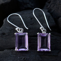 Mathilde Purple Dangle Earrings for Stylish Looks