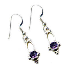 Clara Purple Dangle Earrings for Everyday Glam