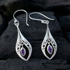 Julia Purple Dangle Earrings for Everyday Glam