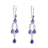 Emi Purple Dangle Earrings for Vibrant Style Amethyst Purple Dangle