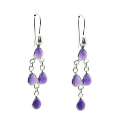 Emi Purple Dangle Earrings for Vibrant Style Amethyst Purple Dangle