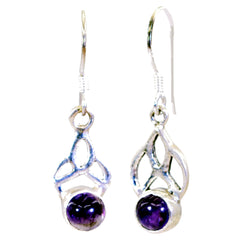 Layla Purple Dangle Earrings for Everyday Glam