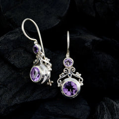 Pauline Purple Dangle Earrings for Everyday Glam