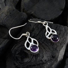 Layla Purple Dangle Earrings for Everyday Glam