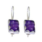Naomi Purple Dangle Earrings for Everyday Glam Amethyst Purple Dangle