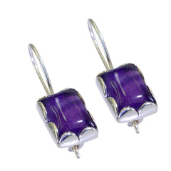 Naomi Purple Dangle Earrings for Everyday Glam