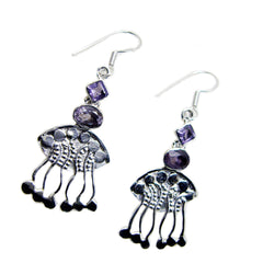 Sara Purple Dangle Earrings for Stylish Occasions