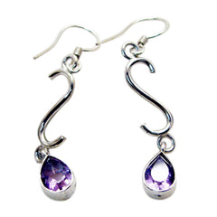 Isla Purple Dangle Earrings for Everyday Glam