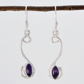 Lourdes Purple Dangle Earrings for Everyday Glam Amethyst Purple Dangle