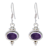 Nari Purple Dangle Earrings for Stylish Statement Amethyst Purple Dangle