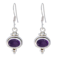 Nari Purple Dangle Earrings for Stylish Statement Amethyst Purple Dangle