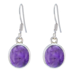 Ying Purple Dangle Earrings - Stylish Gemstone Jewelry Amethyst Purple Dangle