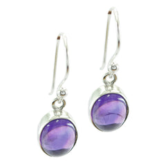 Yan Purple Dangle Earrings - Unique Gemstone Jewelry Amethyst Purple Dangle