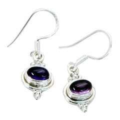 Nari Purple Dangle Earrings for Stylish Statement