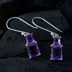 Soo-jin Purple Dangle Earrings for Stylish Looks