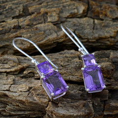 Soo-jin Purple Dangle Earrings for Stylish Looks