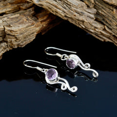 Nella Purple Dangle Earrings for Stylish Elegance
