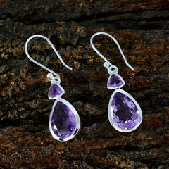 Amanda Purple Dangle Earrings for Everyday Glam