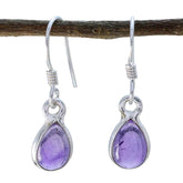 Hanna Purple Dangle Earrings for Everyday Glam Amethyst Purple Dangle