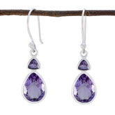 Amanda Purple Dangle Earrings for Everyday Glam Amethyst Purple Dangle