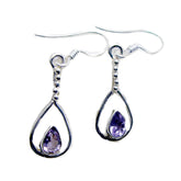 Charlotte Purple Dangle Earrings for Everyday Glam Amethyst Purple Dangle
