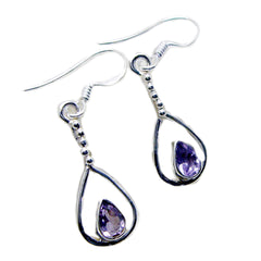 Charlotte Purple Dangle Earrings for Everyday Glam