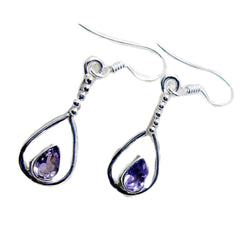 Charlotte Purple Dangle Earrings for Everyday Glam