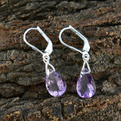 Eliza Purple Dangle Earrings for Everyday Glam