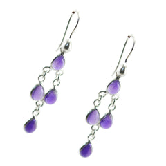 Emi Purple Dangle Earrings for Vibrant Style
