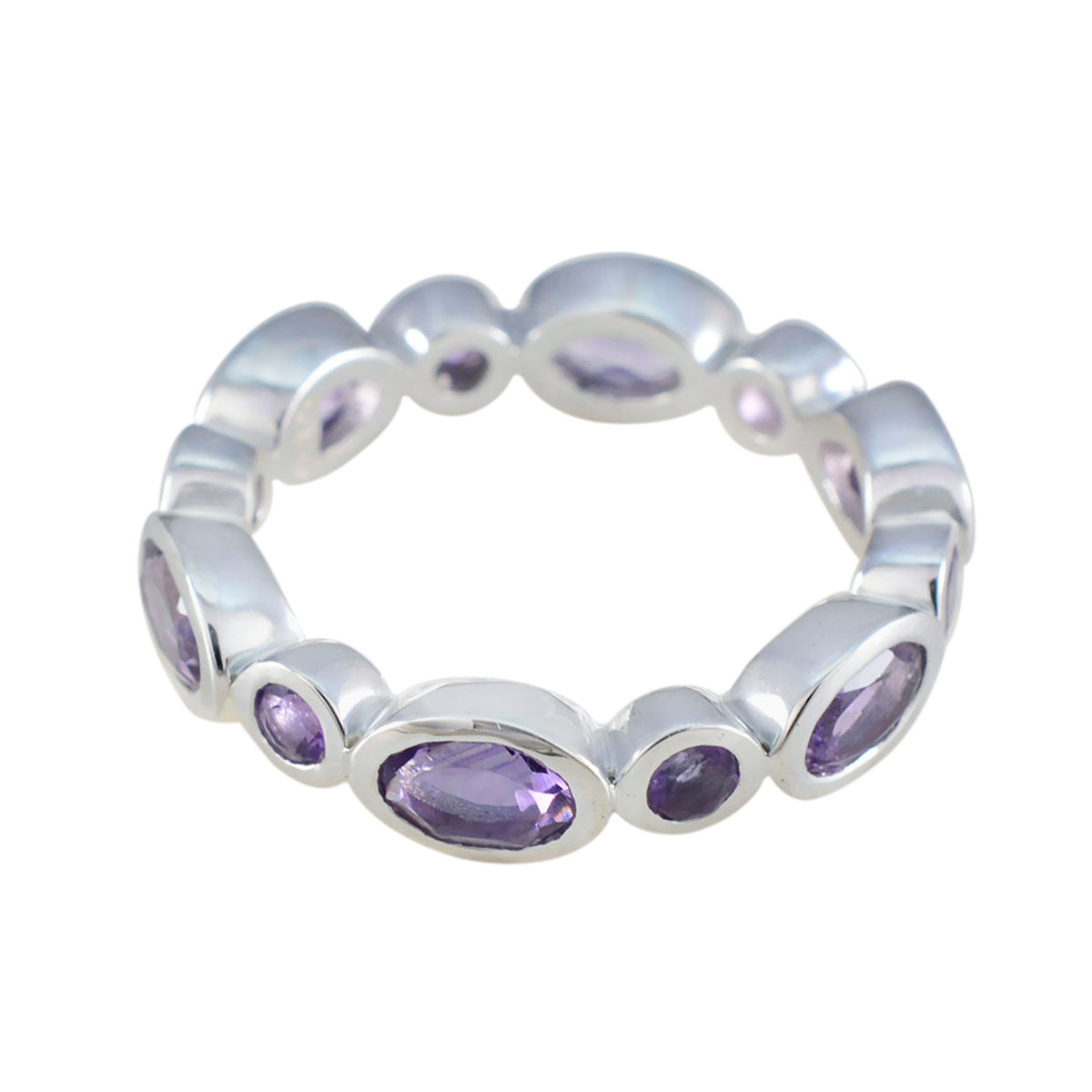 Zoe Purple Eternity Band Jewelry for Everyday Glam Amethyst Purple