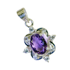 Zoe Purple Featherlight Pendant - Elegant Gemstone Jewelry