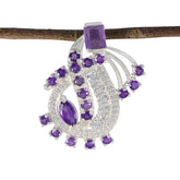 Camila Purple Featherlight Pendant for Everyday Glam Amethyst Purple Purple