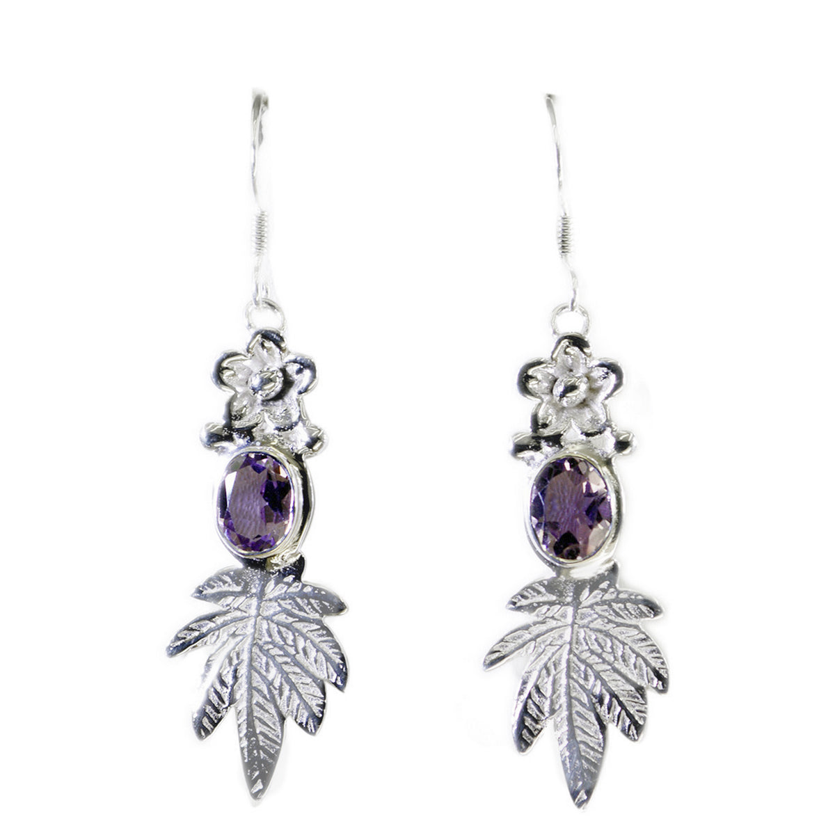 Paula Purple Featherlight Stud Earrings for Stylish Vibes Amethyst Purple Stud