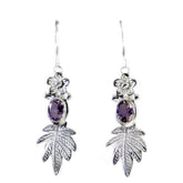 Paula Purple Featherlight Stud Earrings for Stylish Vibes Amethyst Purple Stud