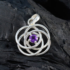Teresa Purple Filigree Pendant for Everyday Glam